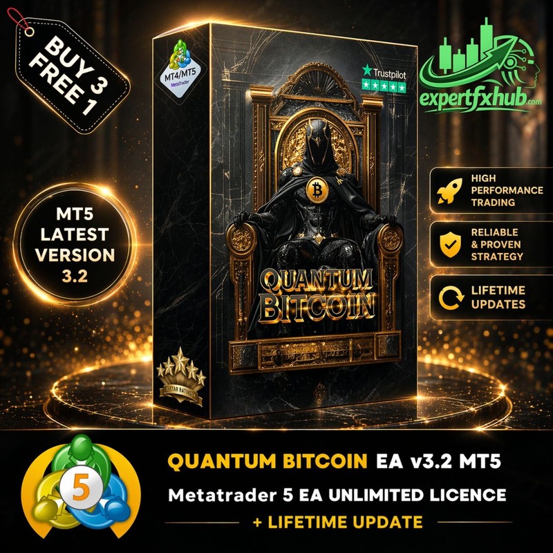v3.2 Quantum BTC EA Metatrader MT5 MQL5 Crypto Bot Trading Forex Robot prop firm