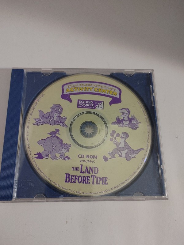 The Land Before Time Activity Center / Math Adventure (PC Windows/Mac 1997) CD