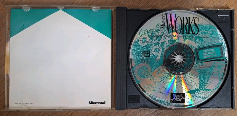 Microsoft Home WORKS CD-ROM 1994 Includes Microsoft Money 3.0 Used Gateway 2000 gallery