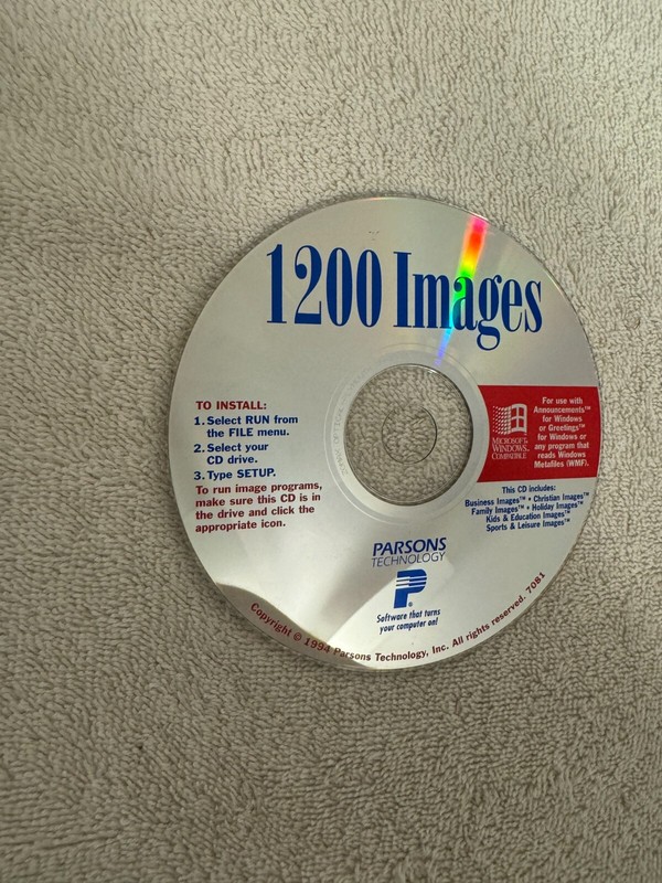 Parsons Technology 1200 Images – 1994 Windows