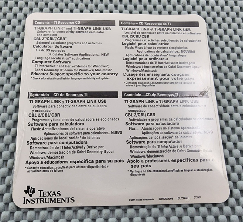 TI Resource CD v2.4 03/2001 Texas Instruments Windows Macintosh New Sealed gallery