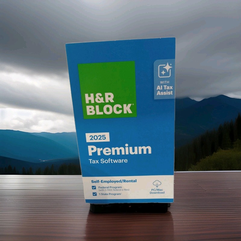 NEW 2025 H&R Block Tax Software Premium / PC/ MAC/ Self - employed /Rental