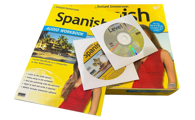 Speak SPANISH Deluxe Edition INSTANT IMMERSION 16 Audio CDs + 288-page WORKBOOK gallery