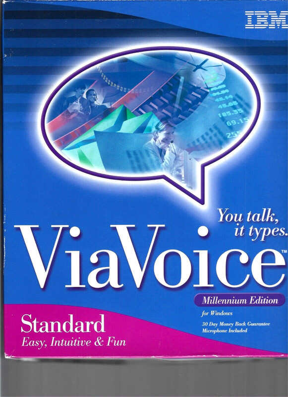 IBM ViaVoice for Windows 95/98/NT MILLENNIUM EDITION 2000 Manuals, Inserts & CD