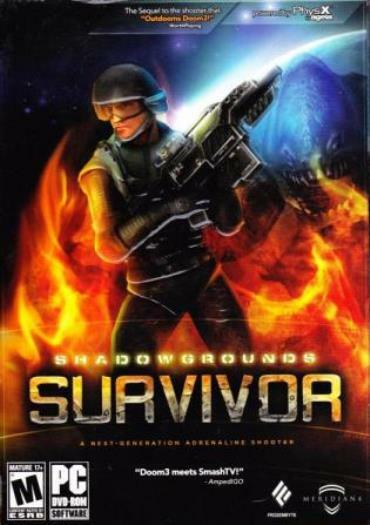 ShadowGrounds Survivor PC DVD human resistance alien onslaught RPG shooter game!