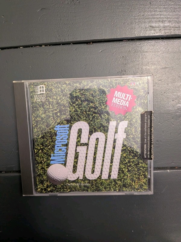 Microsoft Windows Golf – A Multi Media Edition (PC CD-ROM, 1993) Software