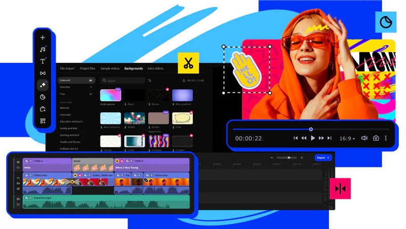 Movavi Video Editor 2026 Lifetime Edit Video AVI WMV MPEG MPEG4 for Windows gallery