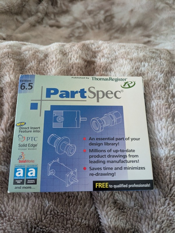 PartSpec – Edition 10.0 CD-ROM Set Windows XP 2000 98 95, NT 4.0 & up