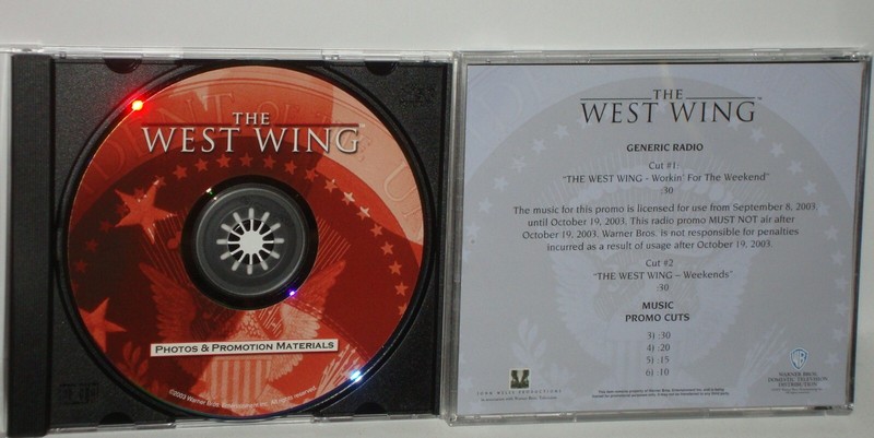 The West Wing Photos Promo Materials CD-ROM Radio Spots Theme Music CD OOP 2003 gallery