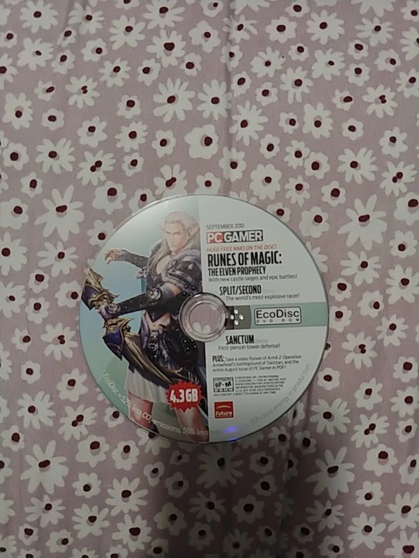 PC Gamer September 2010 EcoDisc DVD-ROM
