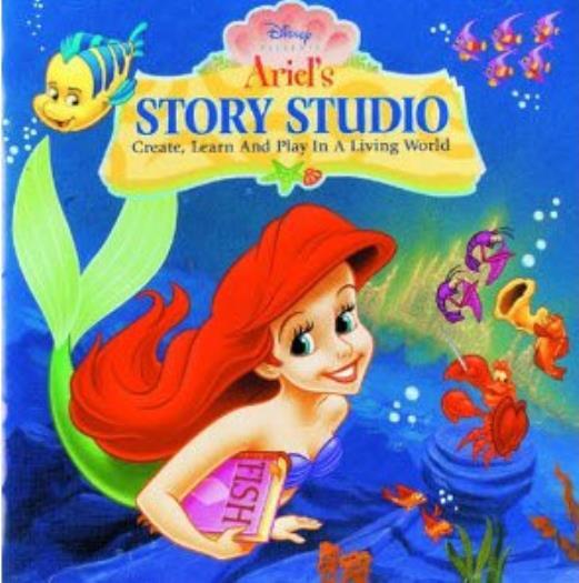 Disney’s Ariel’s Story Studio PC MAC CD Little Mermaid movie ocean sea read game