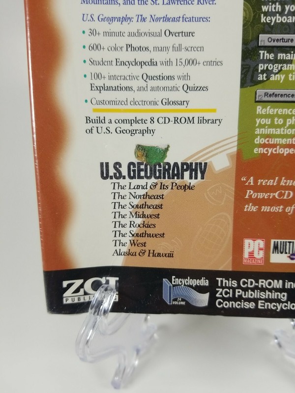U.S. Geography: The Northeast PC Game CD-ROM Power CD ZCI Windows SEALED NEW gallery