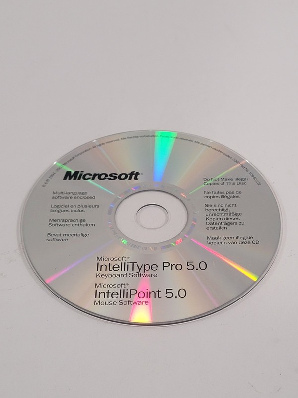 Microsoft IntelliType Pro 5.0 Keyboard, IntelliPoint 5 Mouse Software Drivers CD gallery