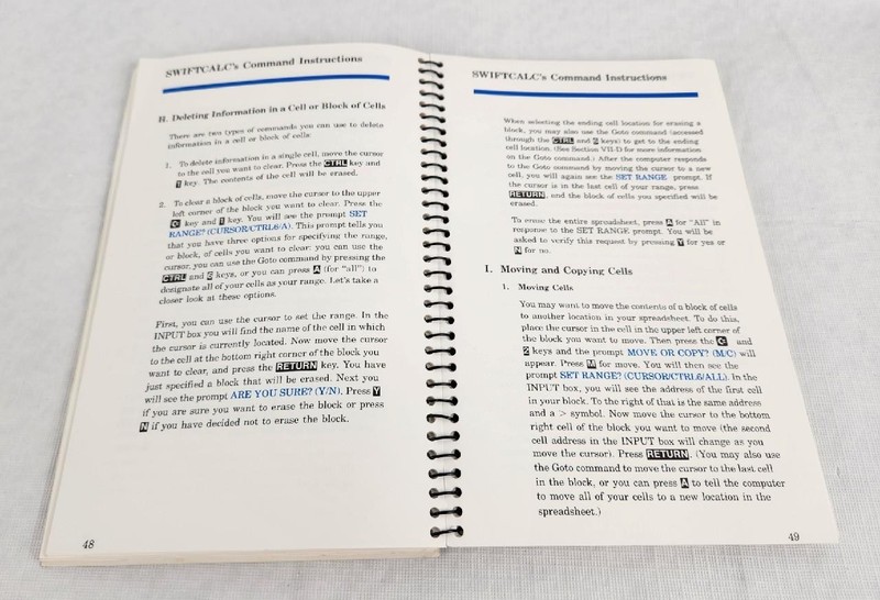 Timeworks SwiftCalc w/ Sideways for Commodore 64 & 128 Computers User's Manual gallery