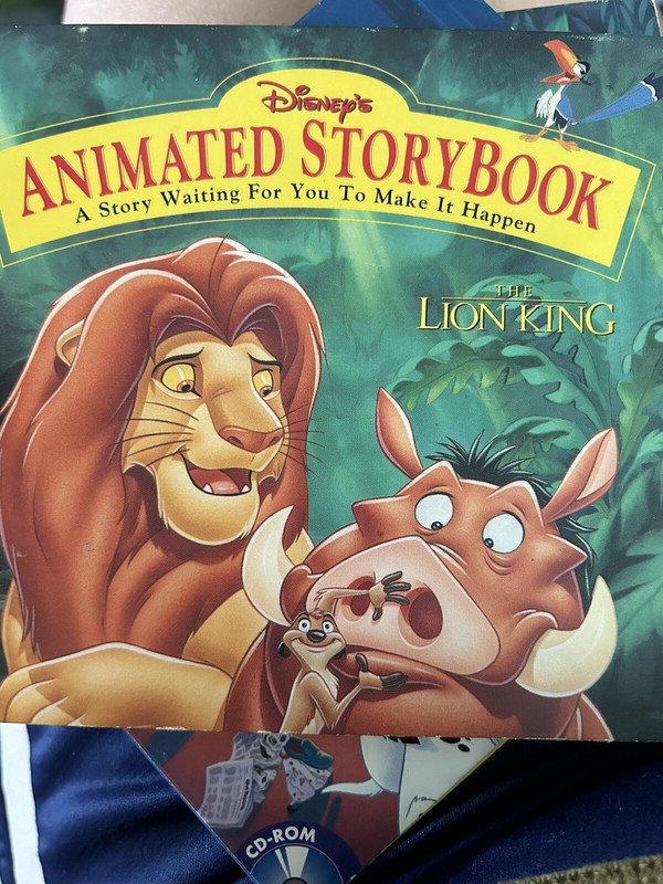 DISNEY ~ THE LION KING ~ ANIMATED STORY BOOK ~ CD-ROM MACINTOSH 1994 ~ VG+