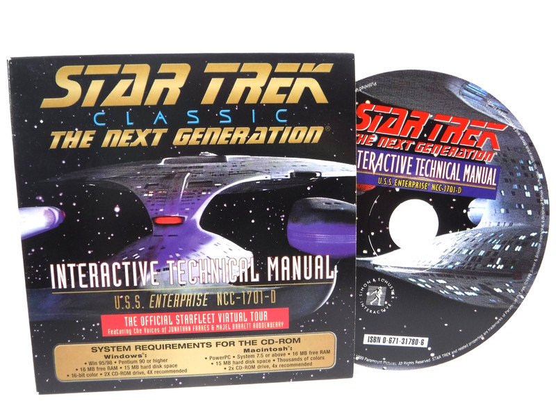 Star Trek Classic The Next Generation Interactive Technical Manual CD-ROM gallery