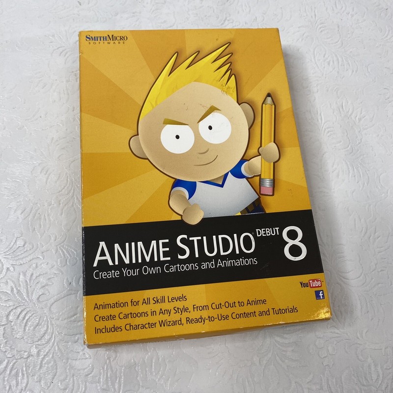 Smith Micro Anime Studio Debut 8 (Retail,1 User) – Full Version for Mac, Window…