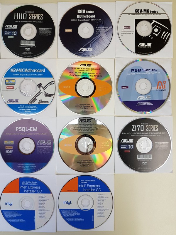 Choose 1 / Asus Gigabyte Intel / Motherboard Drivers and Applications CD/DVD gallery