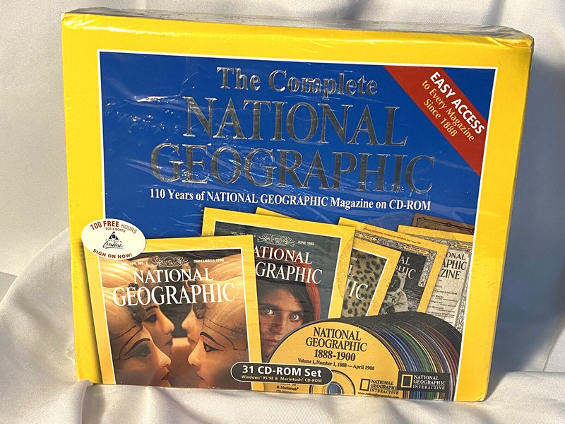 Sealed National Geographic Magazine 110 Years 31 CD-ROM Set (1999) New