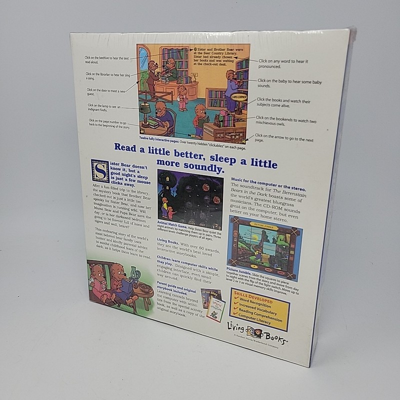 The Berenstain Bears In The Dark game PC Mac CD-ROM LIVING BOOKS 1996 Berenstein gallery