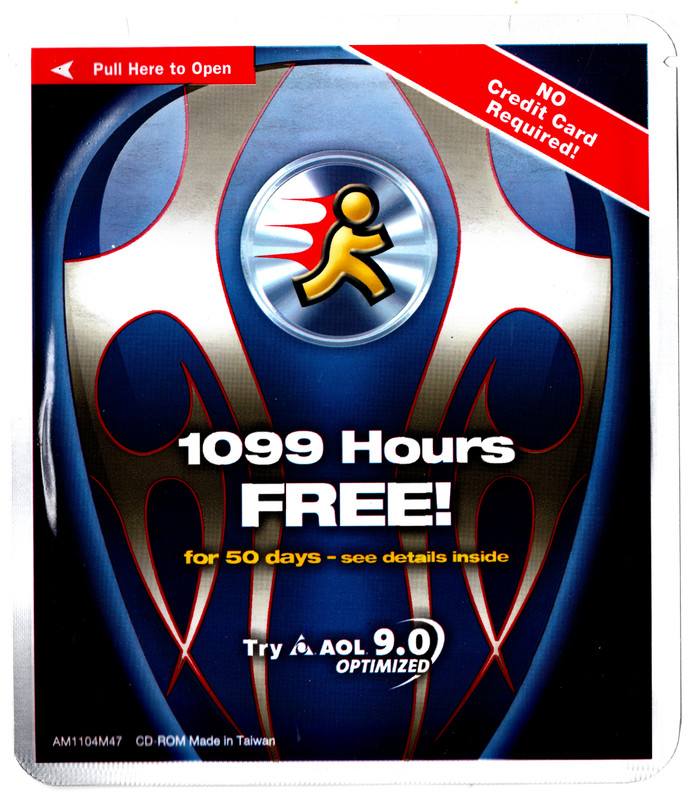 Vintage Rare 2004 AOL America Online CD-ROM, New Factory-Sealed & BEAUTIFUL!