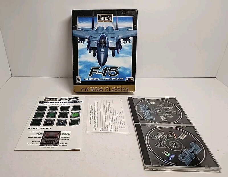 Vintage PC CD-R Game Jane’s Combat Simulations F-15 The Definitive Jet Combat