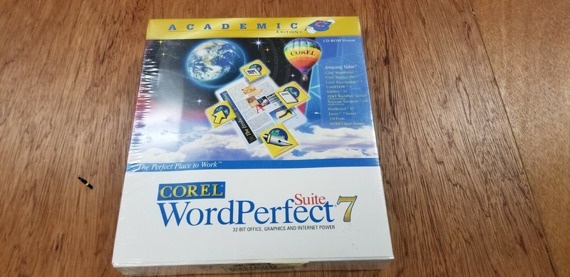 Corel Wordperfect 7 Sealed in box Fast Shipping