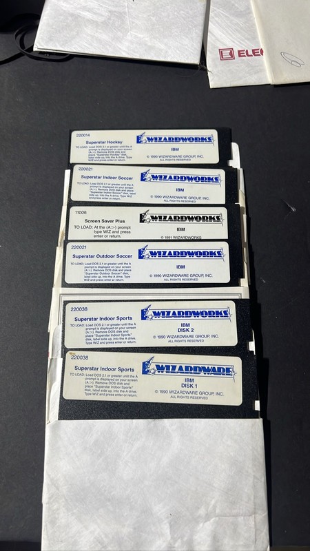 Wizardworks Superstar Hockey PC 5.25″ Floppy Disks