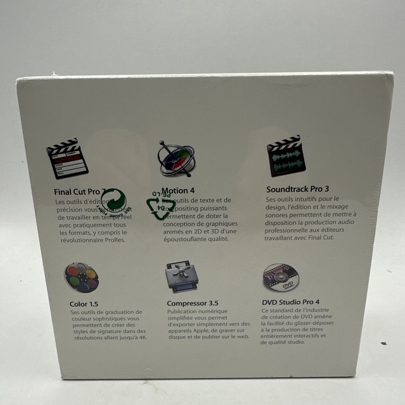 Apple Final Cut Studio 3.0 Upgrade HD French/French New Sealed gallery