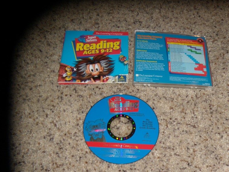 Super Solvers Reading Ages 9-12 (PC, 1998) Game