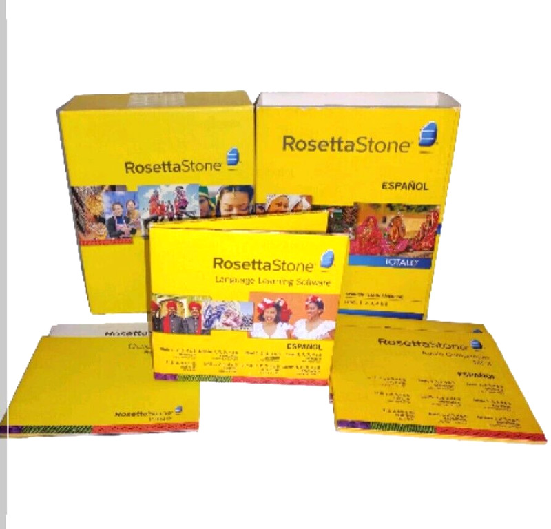 Rosetta Stone ESPANOL TOTALE Version 4 Level 1 2 3 4 5 Audio Disks No Headphones