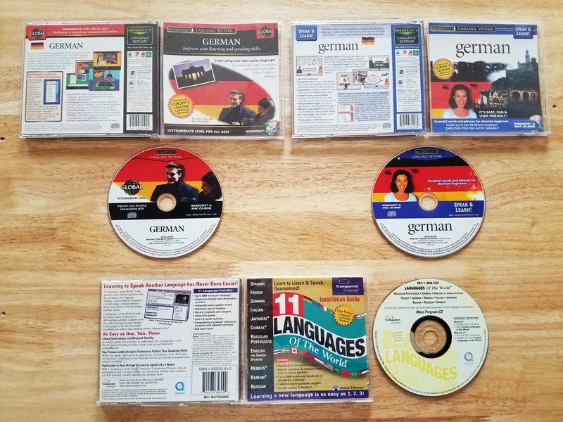Foreign language software (2 German, one multiple) [Gently used]