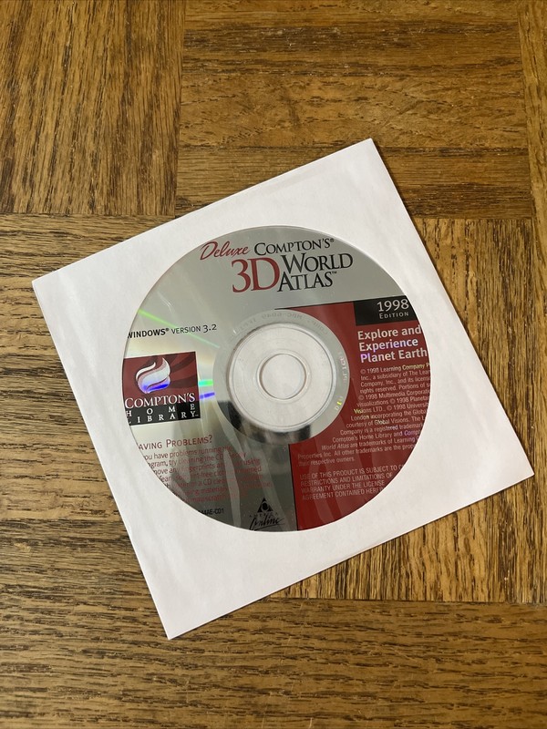 Comptons 3D World Atlas PC Software