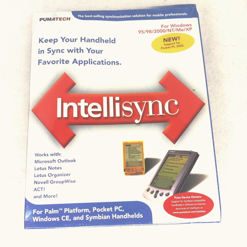 Intellisync Handheld Software Pumatech win 98 PC