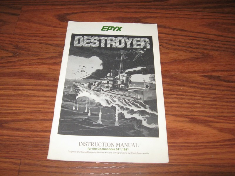 Destroyer Instruction manual for Commodore 64