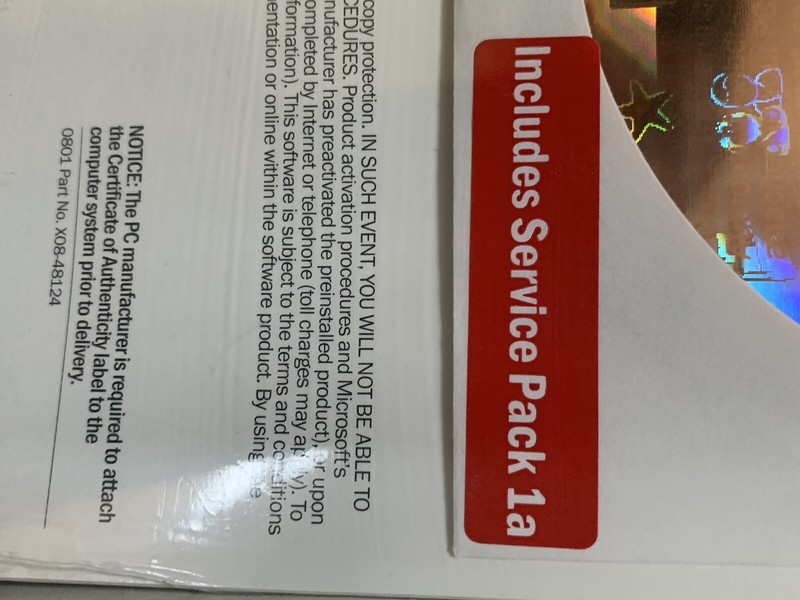 Microsoft Windows XP Professional CD Sealed NO PRODUCT KEY Version 2002 SP1 gallery