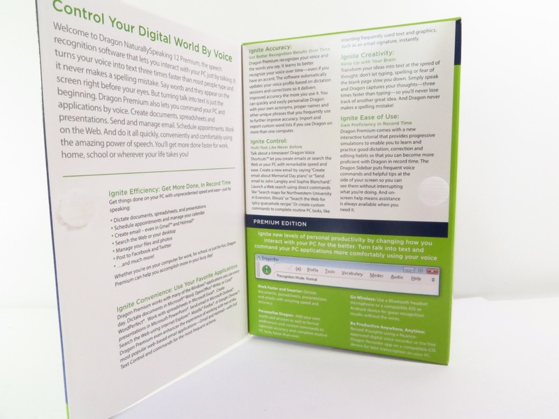 New (Open Box) Nuance Dragon NaturallySpeaking 12 Premium for Windows W/Mic gallery