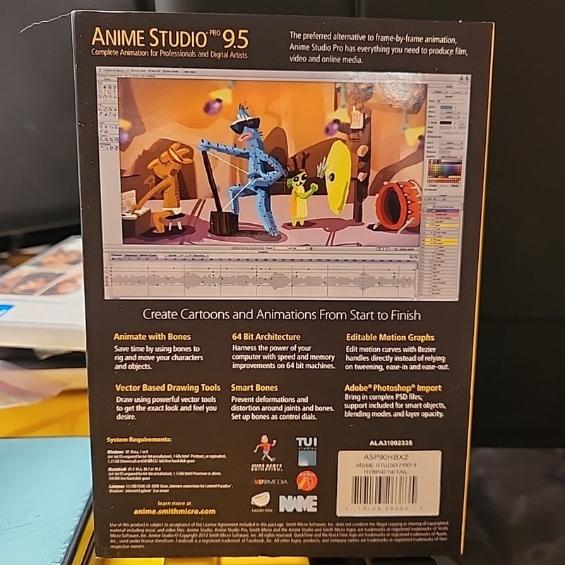 Anime Studio Pro 9.5 for PC/MAC NEW SEALED gallery