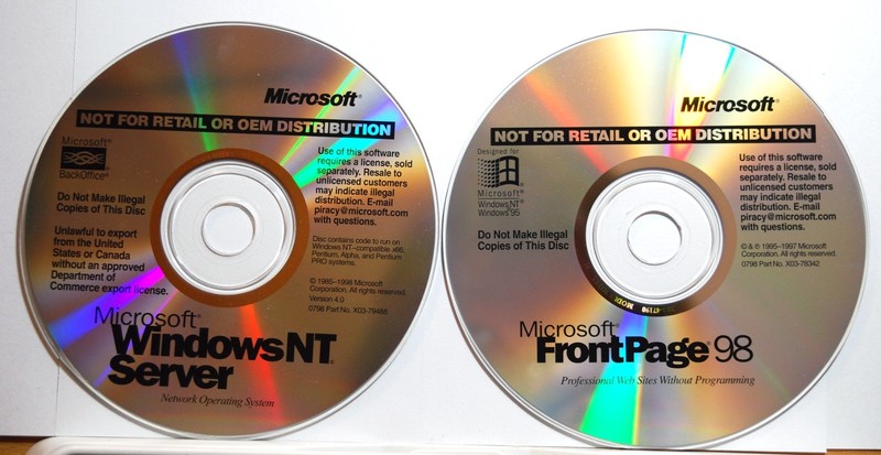 WINDOWS NT Server 4.0 Server with FrontPage 98 with CD Key - New Unused gallery