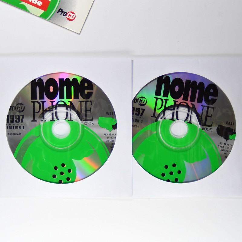 ProCD Home Phonebooks Database for Windows 9X USA East and West gallery