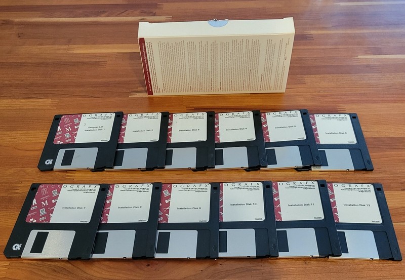Micrgrafx Designer 4.0 Installation Disks – Untested