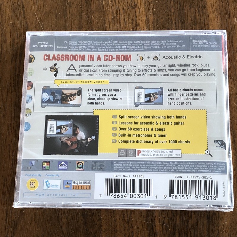 Easy Guitar Deluxe (PC CD-ROM Mac, 2003) NEW gallery