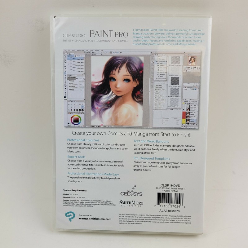 CLIP STUDIO PAINT PRO FULL VERSION. CD and Case Only gallery