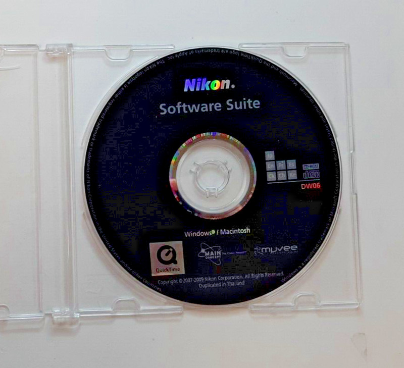 Nikon Software Suite PC CD-ROM 2009 Camera Utility and Driver Disc
