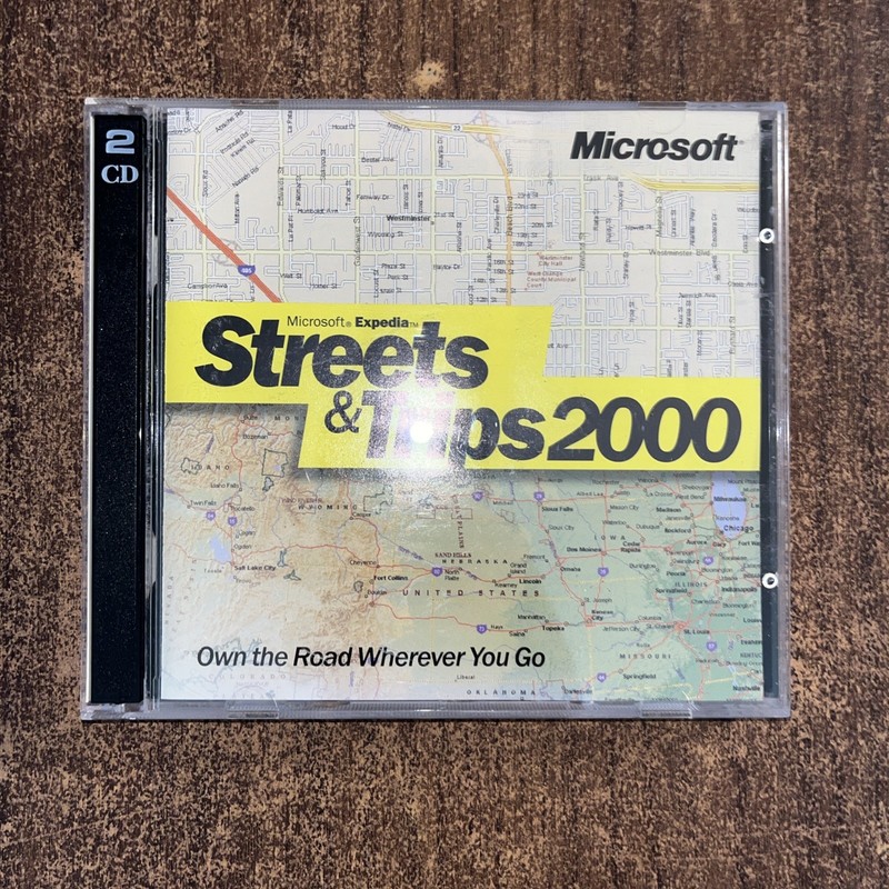 Microsoft Streets & Trips 2000 CD version 2 Discs