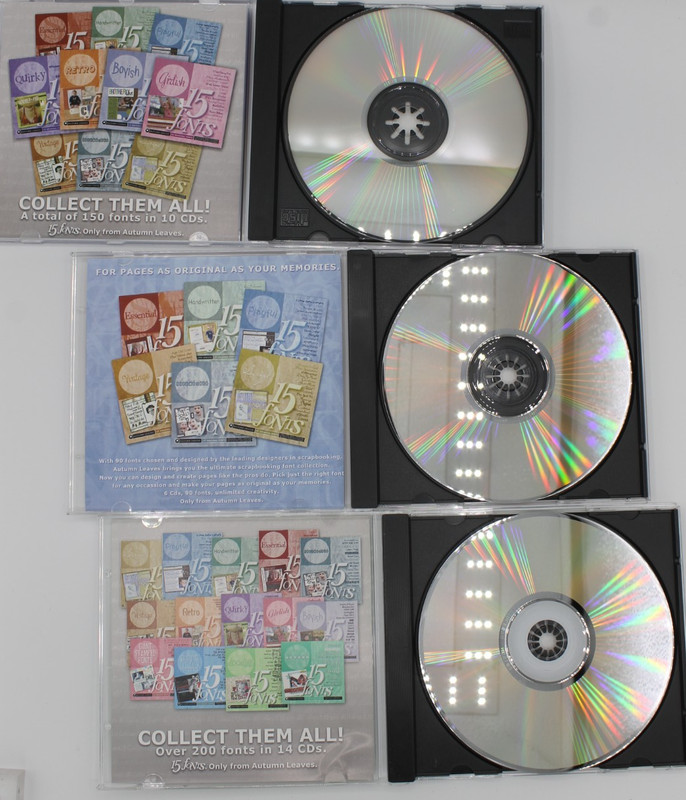 15 Fonts - Essential, Quirky & Doodles - Lot of 3 Font CD-ROMs for Scrapbooking gallery