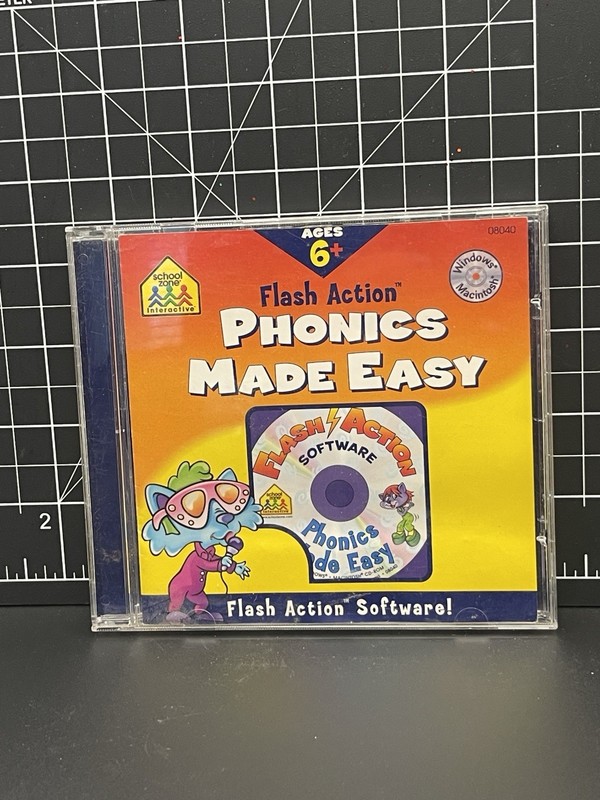 Flash Action Phonics Made Easy – (Win/Mac) CD-ROM (2003) – Educational Software
