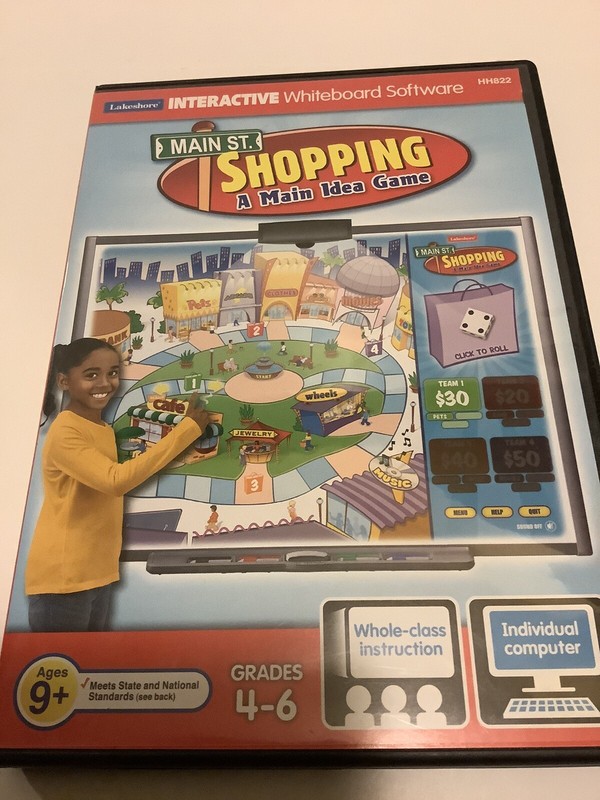 Lakeshore – Main Street Shopping Game: Smart Board or Computer – Grades 4-6