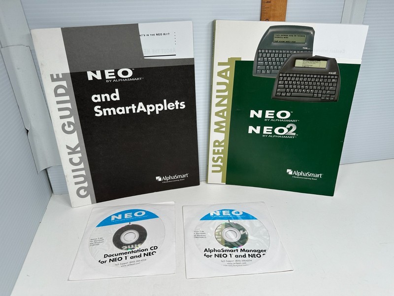 Quick Guide User Manual Manager Doc CD Neo 1 2 Alphasmart Portable Word Pro.