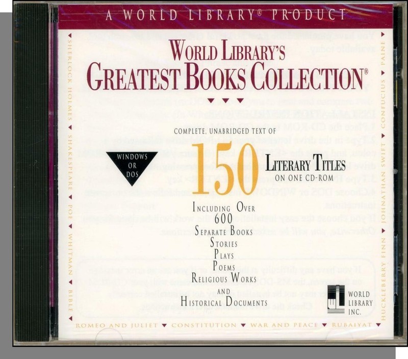World Library's Greatest Books Collection (1993) - New CD-ROM! 150 Titles!